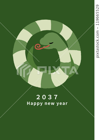 2037年新年賀卡模板 2037年新年賀卡模板 119665529