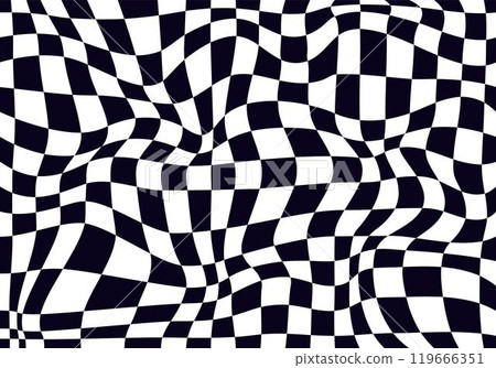 Psychedelic checkerboard pattern Psychedelic checkerboard pattern 119666351