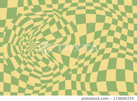Psychedelic checkerboard poster 119666354