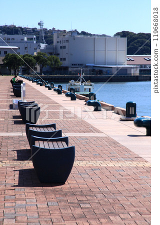 Sasebo Port, a tourist spot in Sasebo City, Nagasaki Prefecture 119668018