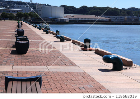 Sasebo Port, a tourist spot in Sasebo City, Nagasaki Prefecture 119668019