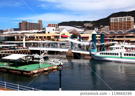 長崎縣佐世保市旅遊勝地佐世保港景觀 119668286
