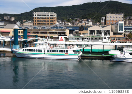 Sasebo Port, a tourist spot in Sasebo City, Nagasaki Prefecture 119668288