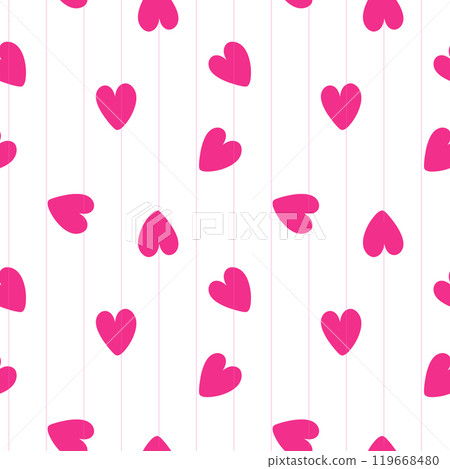Pink hearts seamless pattern background vector illustration Pink hearts seamless pattern background vector illustration 119668480