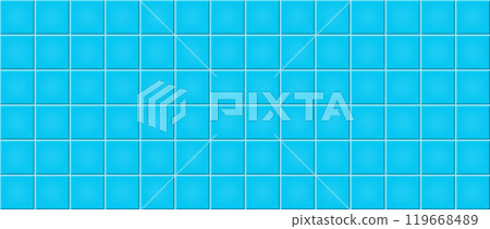 Blue ceramic tile texture abstract background vector illustration 119668489