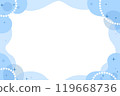 Blue pop fluid shapes background 119668736