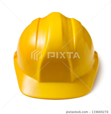 Yellow safety helmet Yellow safety helmet 119669278