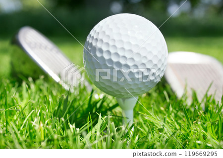 Golf club and ball Golf club and ball 119669295