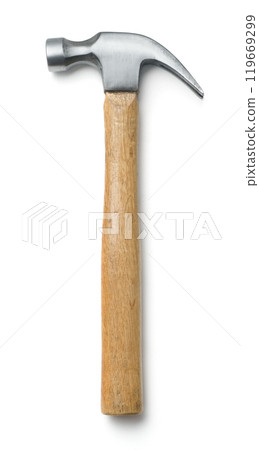 Hammer on a white background Hammer on a white background 119669299