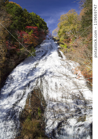 Yutaki Falls on a clear autumn day Yutaki Falls on a clear autumn day 119669747