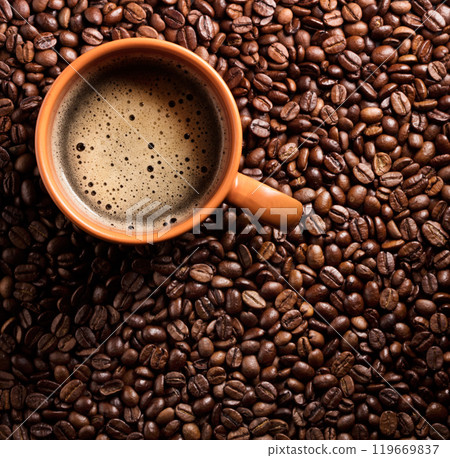 Coffee in a cup 119669837