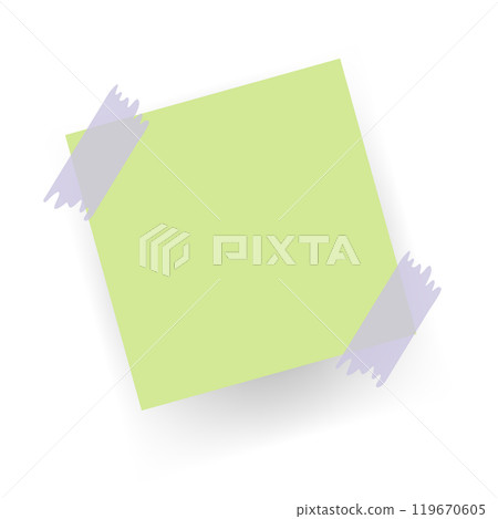 Paper notes stickers. Place for memo messages on paper sheets. Blank sticky place for to do list and office notice or information board 119670605