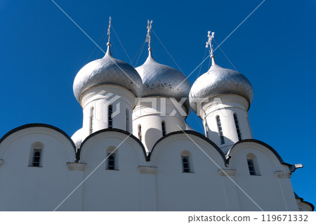 Domes of St. Sophia Cathedral - Vologda Kremlin 119671332
