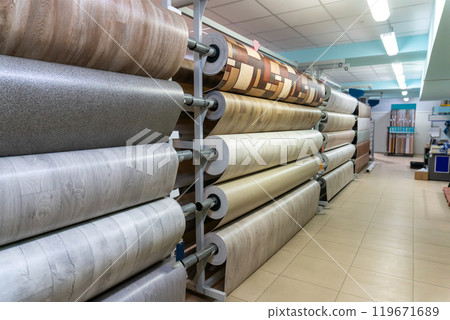Different types of linoleum Different types of linoleum 119671689