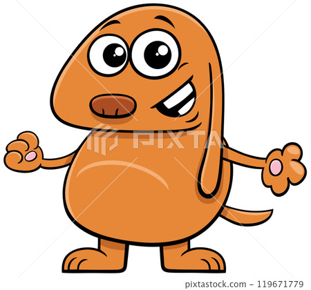 cute cartoon dog or puppy animal character cute cartoon dog or puppy animal character 119671779