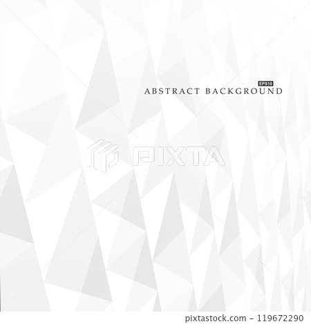Wall abstract background with white and gray geometric polygon shapes. Business corporate design. Futuristic concept pattern 119672290