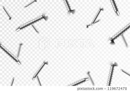 screws pattern on white background 119672478