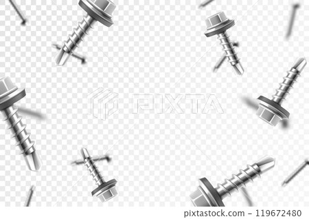 screws in a set color collection 119672480