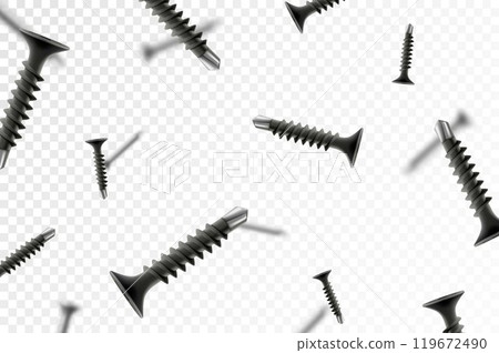 screws isolated on white background screws isolated on white background 119672490