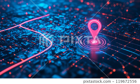 地圖和位置圖標 地圖和位置圖標 119672556