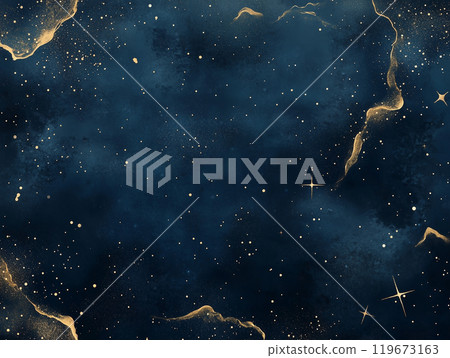 Image of a gold-colored night sky with constellations Image of a gold-colored night sky with constellations 119673163