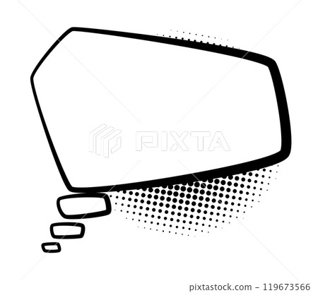 Comics book speech bubble. Speech balloon or cartoon design elements isolated on white background. Vector illustration Comics book speech bubble. Speech balloon or cartoon design elements isolated on white background. Vector illustration 119673566