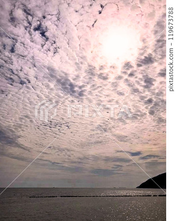 在海中的日落 在海中的日落 119673788