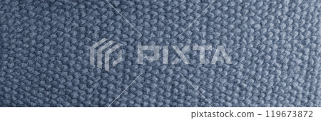 Realistic illustration of a grey-blue knitted carpet close-up. Textile texture on a gray-blue background. Detailed warm yarn background. Natural wool fabric, sweater fragment. Realistic illustration of a grey-blue knitted carpet close-up. Textile texture on a gray-blue background. Detailed warm yarn background. Natural wool fabric, sweater fragment. 119673872