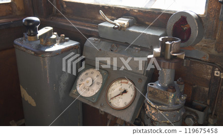 Old train cab Dehani 50 type, car No. 52 Old train cab Dehani 50 type, car No. 52 119675458