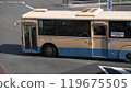 Hankyu Bus Bus at the rotary in front of Hankyu Ibaraki City Station 119675505