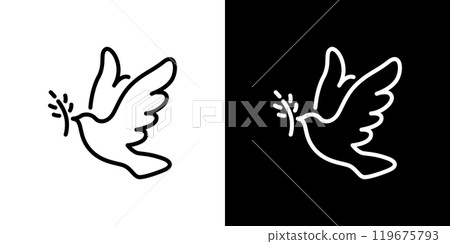 日本政治簡單的線條圖標 日本政治簡單的線條圖標 119675793