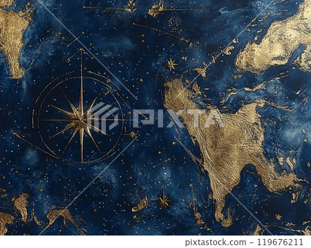 World map and space image 119676211