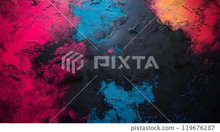 Exciting Flash Sale design featuring electric hues, dynamic shapes, and bold fonts, ideal for attracting attention to limited-time offers. 119676287