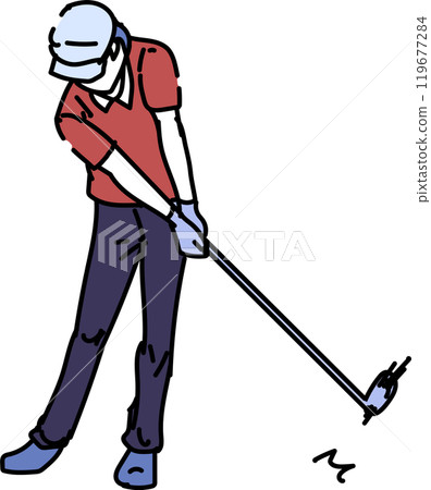 Professional golfer_motion Professional golfer_motion 119677284