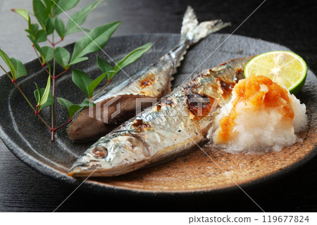 鹽烤秋刀魚 119677824
