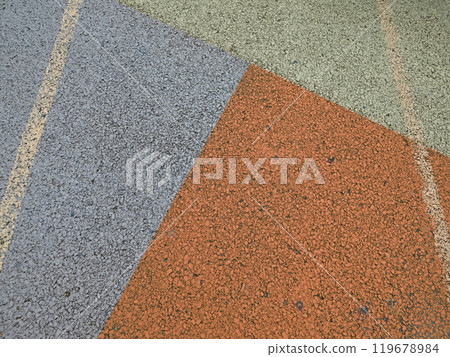 Colorful road pavement 119678984