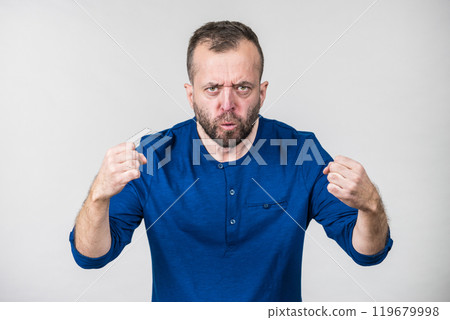 Crazy mad adult man Crazy mad adult man 119679998