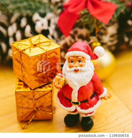 toy snowman with red hearts 119680658