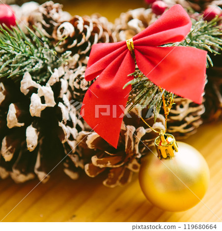 toy snowman with red hearts 119680664