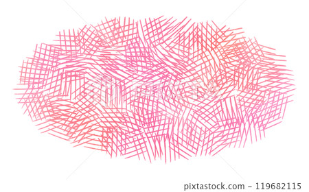 Pink oval frame drawn with colored pencils Pink oval frame drawn with colored pencils 119682115