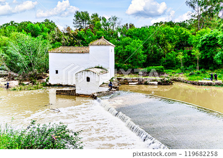 garden, landscape, river 119682258