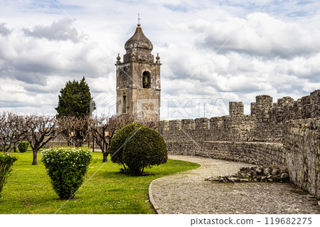 Church of Santa Maria da Alcacova in Castle of Montemor-o-Velho town, Coimbra District of Portugal 119682275