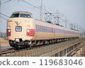 Limited Express Yakumo 381 series, JNR color, before JNR mark was attached 119683046