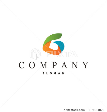 Initial Letter G Minimalist Logo, Simple Luxury Logotype Vector, Corporate Identity Emblem Symbol Design Brand, Company, Business 119683070