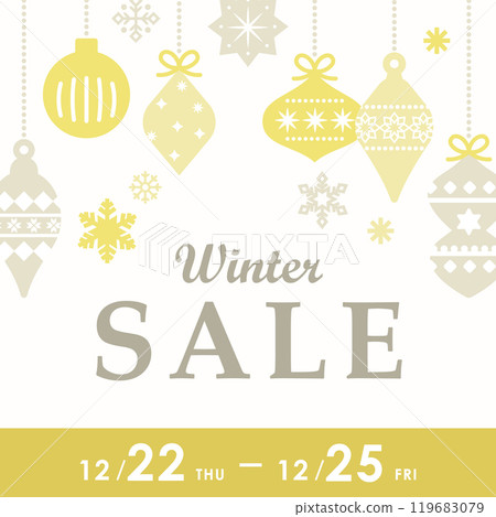 Winter Sale Banner (Background Christmas Winter Sale Web EC 1:1) 119683079