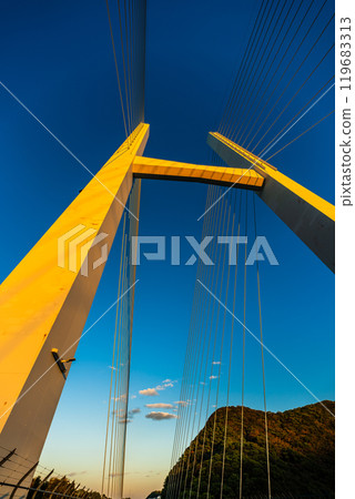 Dawn at Megami Bridge [Nagasaki City] 119683313