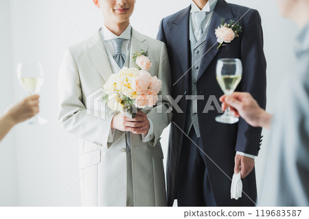 LGBT 婚禮派對形象 119683587