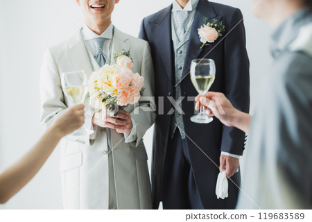 LGBT 婚禮派對形象 119683589