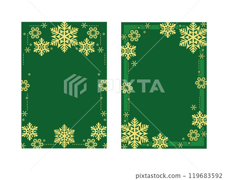 Simple snowy Christmas card 119683592