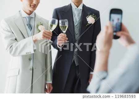 LGBT wedding party image 119683593